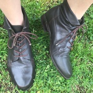 Brown Leather Ankle Boot